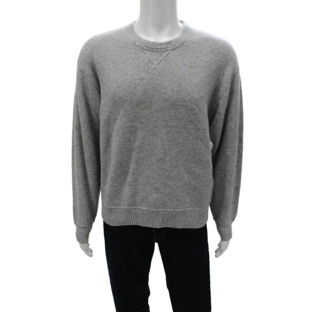 TNA Womens Pullover Gray Wool Crew Neck Long Sleeve Size M